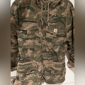 Carhartt camo zip up jacket